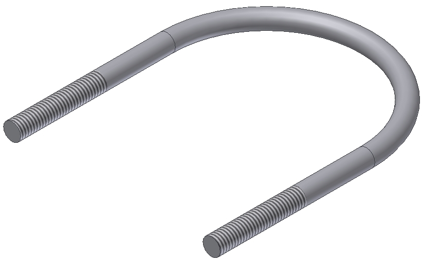 U-CLAMP M6X63 MM X H85 MM STAINLESS STEEL FOR DOWNPIPE U-CLAMP M6X63 MM X H85 MM STAINLESS STEEL FOR DOWNPIPE