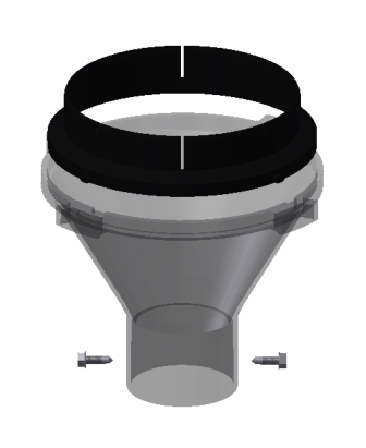 VD5 BOTTOM HOPPER FOR VD2 Ø75 OUTLET VD5 BOTTOM HOPPER FOR VD2 Ø75 OUTLET