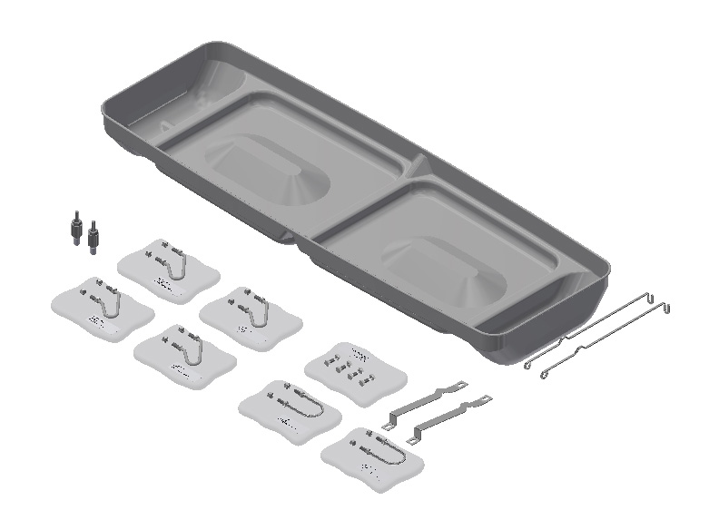 ST TROUGH FINISHER FOR DOUBLE FUNKIMAT, COMPLETE ST TROUGH FINISHER FOR DOUBLE FUNKIMAT, COMPLETE
