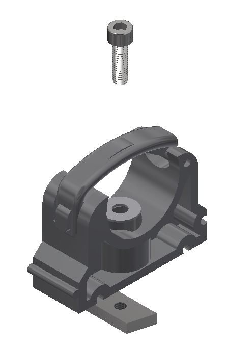Ø40 MM PP PIPE CLAMP FOR SUPPORT Ø40 MM PP PIPE CLAMP FOR SUPPORT