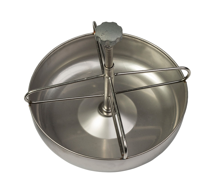 BOWL Ø24 STAINLESS STEEL WITH FIXING HOOK, 2,5 LITER BOWL Ø24 STAINLESS STEEL WITH FIXING HOOK, 2,5 LITER