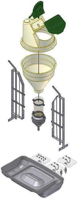 FUNKIMAT FINISHER WITH STAINLESS STEEL TROUGH FUNKIMAT FINISHER WITH STAINLESS STEEL TROUGH