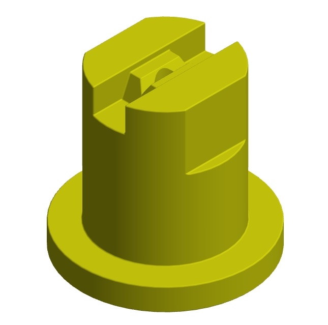 YELLOW NOZZLE FLAT FAN 80° WATER AT 2 BAR, 0,65 LITER PER MINUTE YELLOW NOZZLE FLAT FAN 80° WATER AT 2 BAR, 0,65 LITER PER MINUTE