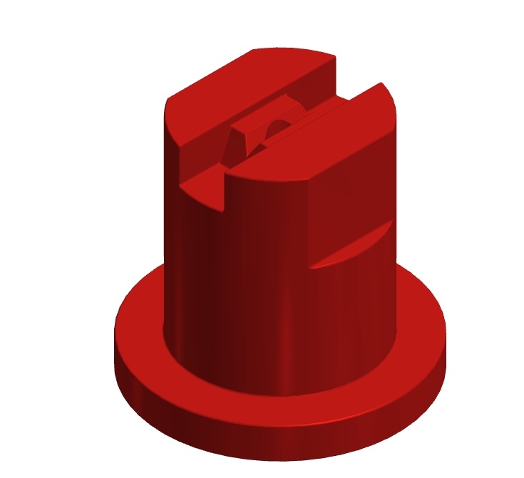 RED NOZZLE FLAT FAN 80° WATER AT 2 BAR, 1,31 LITER PER MINUTE RED NOZZLE FLAT FAN 80° WATER AT 2 BAR, 1,31 LITER PER MINUTE