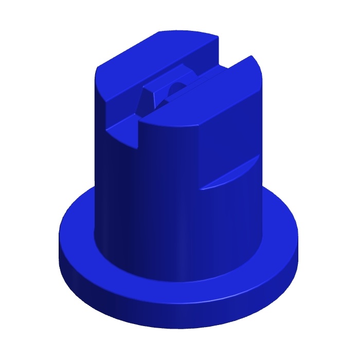 BLUE NOZZLE FLAT FAN 80° WATER AT 2 BAR, 0,98 LITER PER MINUTE BLUE NOZZLE FLAT FAN 80° WATER AT 2 BAR, 0,98 LITER PER MINUTE