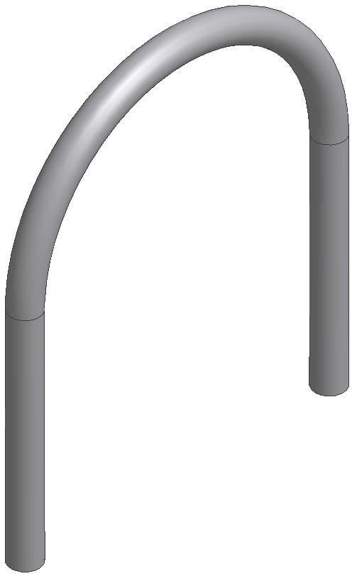 U-BØJLE M8X70 MM X H90 MM, GALVANISERET