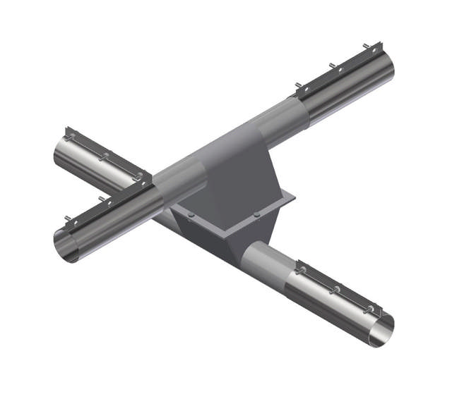 CROSS DRAIN 38 MM, COMPLETE