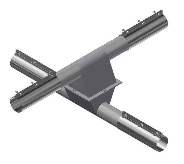 CROSS DRAIN 60 MM, COMPLETE