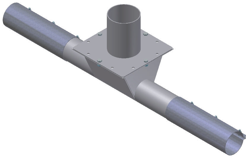 KRYDSAFTAPPER Ø60 OG OVERGANG Ø80