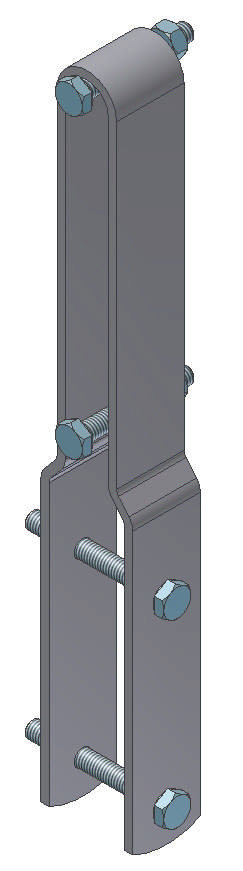 GAFFEL FOR BÆRESTOLPE, KOMPLET