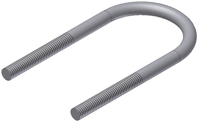 U-BØJLE M6X38 MM X H83 MM RUSTFRI TIL FALDRØR