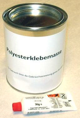 POLYESTER KLÆBMASSE 0,5 KG 150g PR. FUGE, 250g PR. SKILLERUM