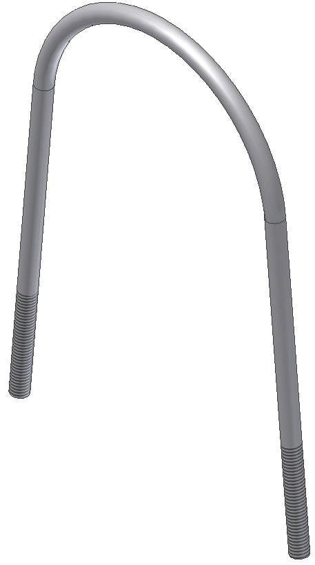 U-BØJLE M6X82 MM X H147,6 MM RUSTFRI