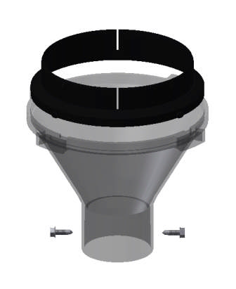 VD5 BOTTOM HOPPER FOR VD2 Ø75 OUTLET