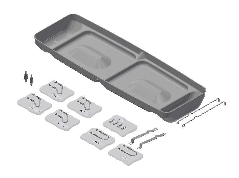 RF KRYBBE SLAGTEGRISE TIL DOBBELT FUNKIMAT, KOMPLET