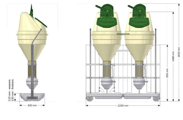 DOBBELT FUNKIMAT SMÅGRISE - SAMLET