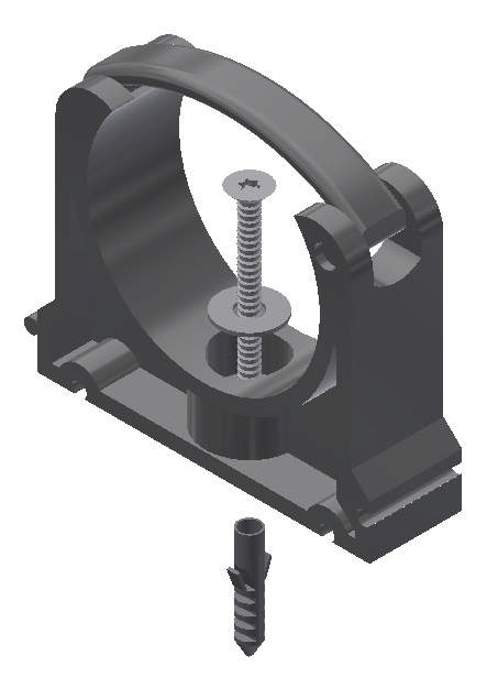 Ø63 MM PP RØRBÆRER TIL MUR / LOFT