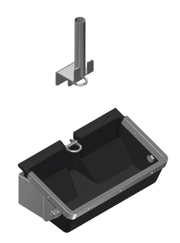 VIPPETRUG TIL SMÅGRISE PVC MED OPHÆNG