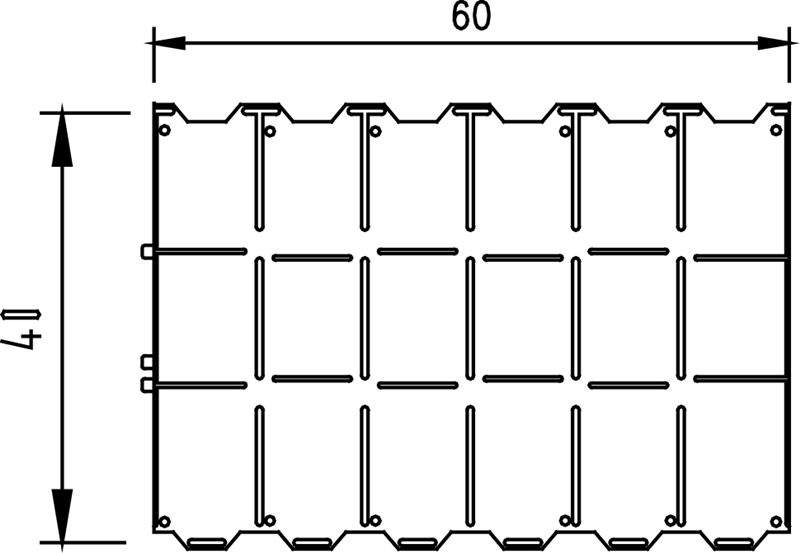 PLASTRIST 60X40 CM TIL SØER, LUKKET