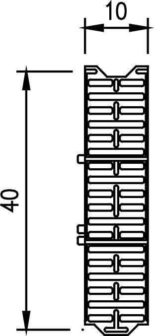 PLASTRIST 10X40 CM TIL SØER, 50% ÅBNING