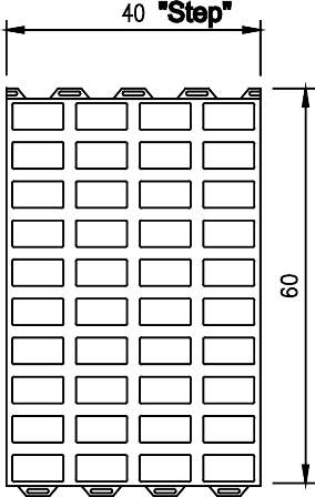 STEP -  LUKKET STØBEJERNSRIST 40X60 CM TIL SØER