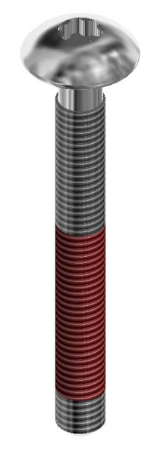 RUNDHOVEDE TORX 50 M10X90 RUSTFRI