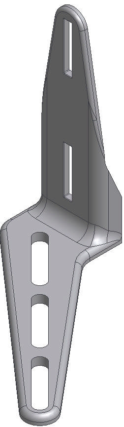 FUßPLATTE RECHTS FÜR PVC-PFOSTEN VERZINKT