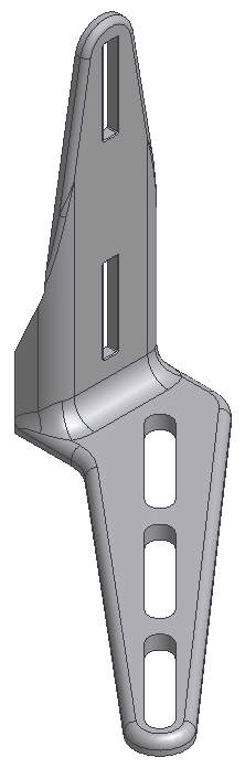 FUßPLATTE LINKS FÜR KUNSTSTOFFPFOSTEN, VERZINKT
