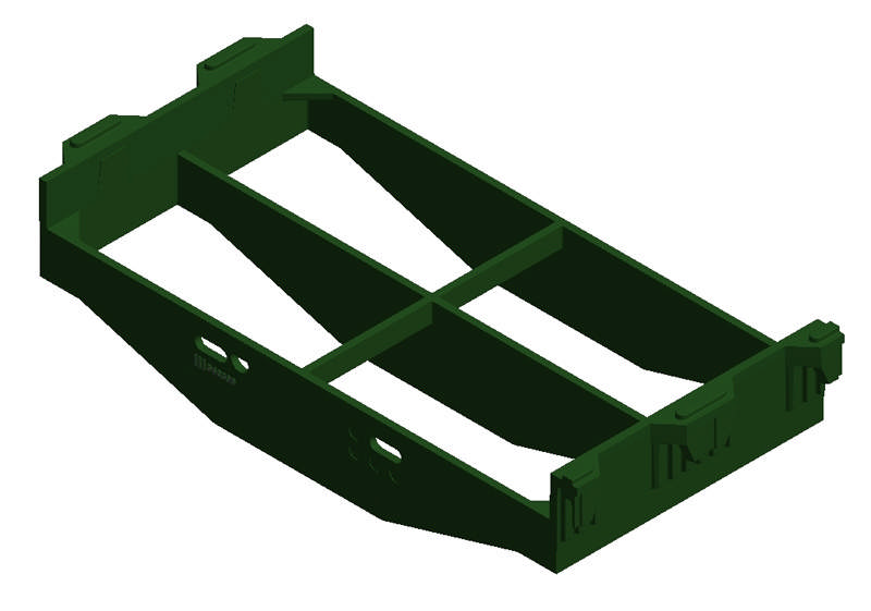 PLASTRIST RAMME 200X400 MM, GRØN
