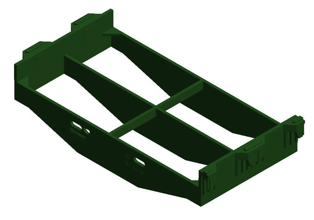 PLASTRIST RAMME 200X400 MM, GRØN