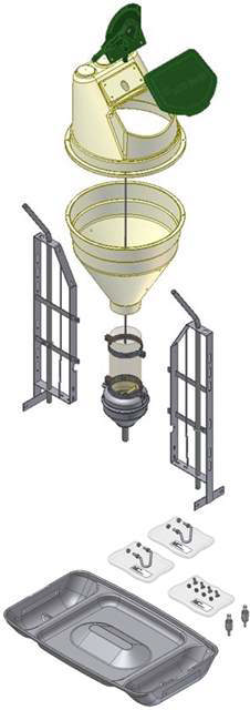 FUNKIMAT SMÅGRISE MED RUSTFRI KRYBBE