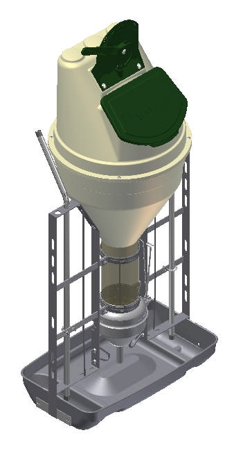 FUNKIMAT SLAGTEGRISE MED RUSTFRI KRYBBE
