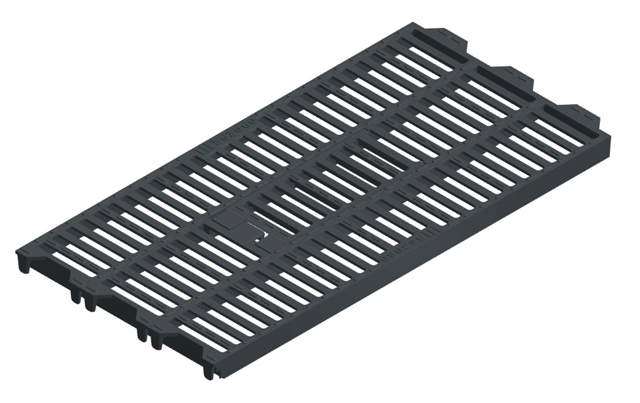 STØBEJERNSRIST 30X60 CM TIL SØER, MED RENSEÅBNING