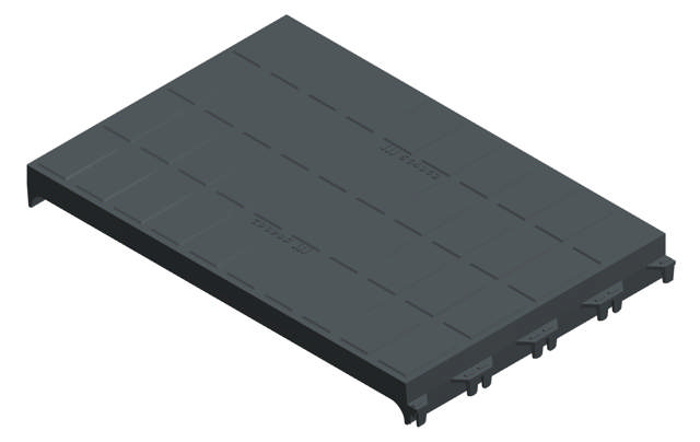 STEP - STØBEJERNSRIST 40X60 CM TIL SØER, LUKKET