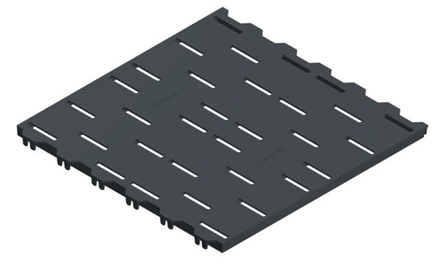 STØBEJERNSRIST 60X60 CM TIL SØER, 5 % ÅBNING