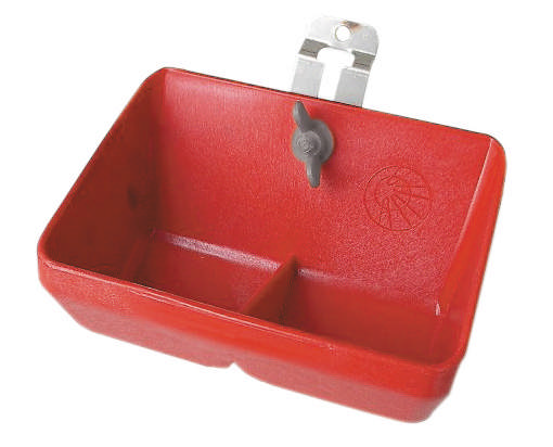 MINI FEEDING BOWL PLASTIC WITH MOUNTING BRACKET