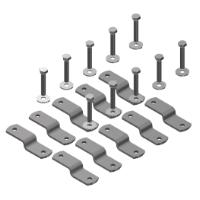 10 PCS BOLT-ON FITTINGS WITH 2 THREAD FOR CAST IRON SLATS