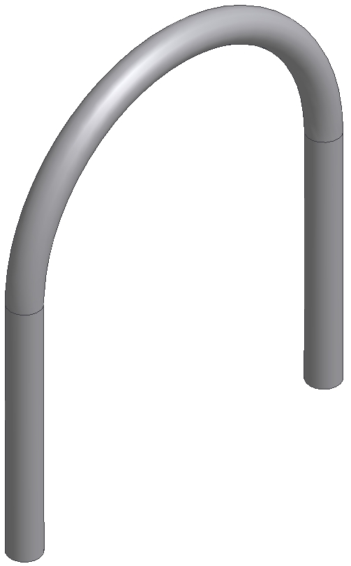 U-CLAMP M8X70 MM X H90 MM, GALVANIZED