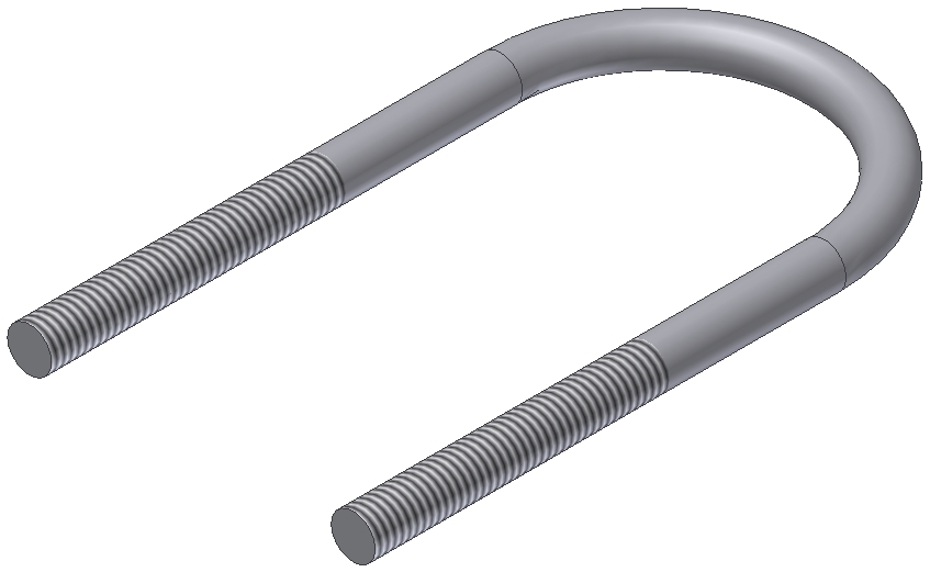 U-CLAMP M6X38 MM X H83 MM STAINLESS STEEL FOR DOWNPIPE U-CLAMP M6X38 MM X H83 MM STAINLESS STEEL FOR DOWNPIPE