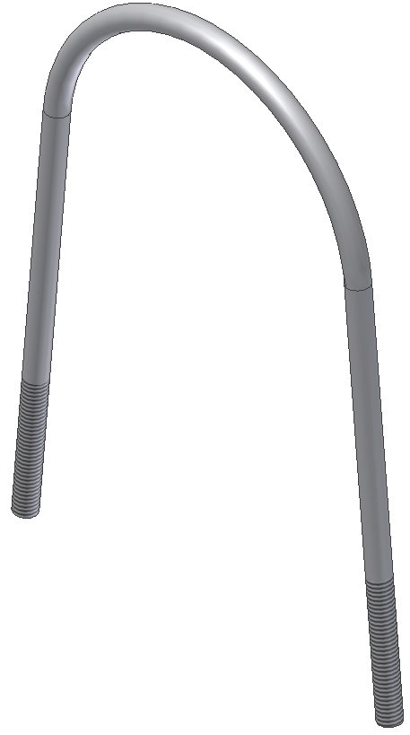 U-CLAMP M6X82 MM X H147,6 MM STAINLESS STEEL U-CLAMP M6X82 MM X H147,6 MM STAINLESS STEEL