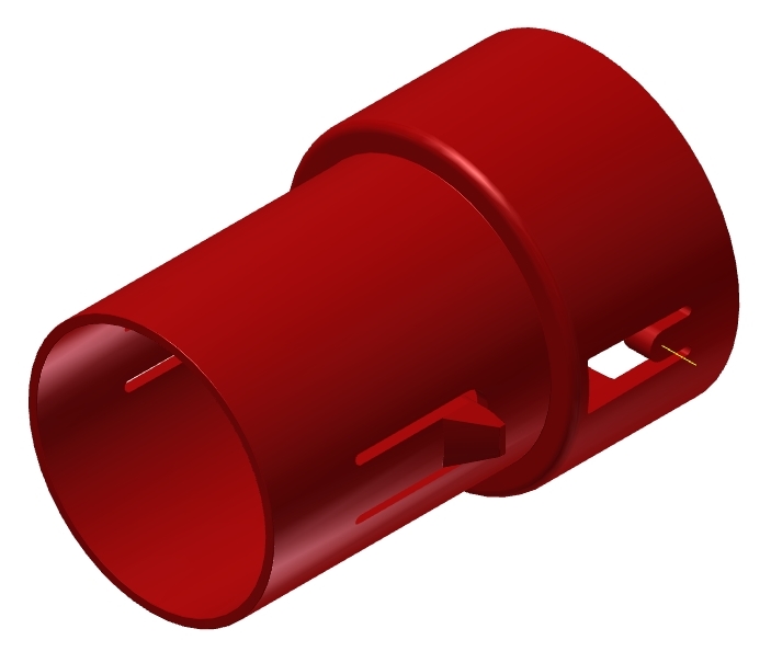 DISCHARGE SOCKET FOR T-PIECE