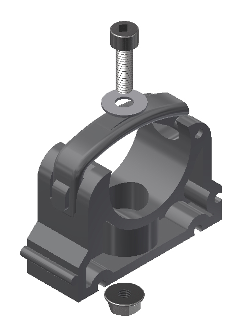 Ø40 MM PP PIPE CLAMP FOR PIPE HANGER