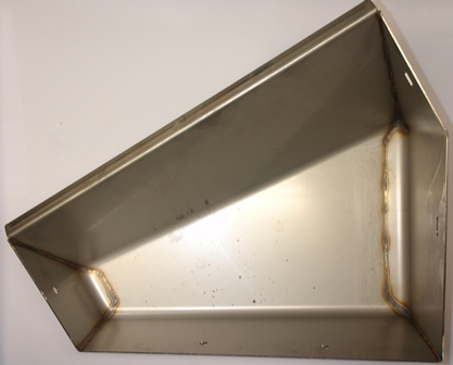 TROUGH DT 20 RIGHT STAINLESS STEEL
