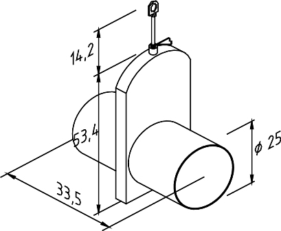 SLURRY PUSH VALVE DN 250, STAINLESS STEEL