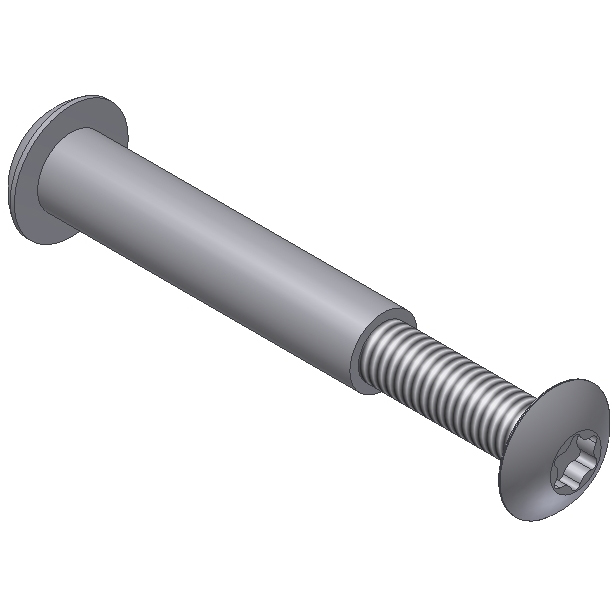 CONNECTING SCREW SET 39-48 MM, STAINLESS