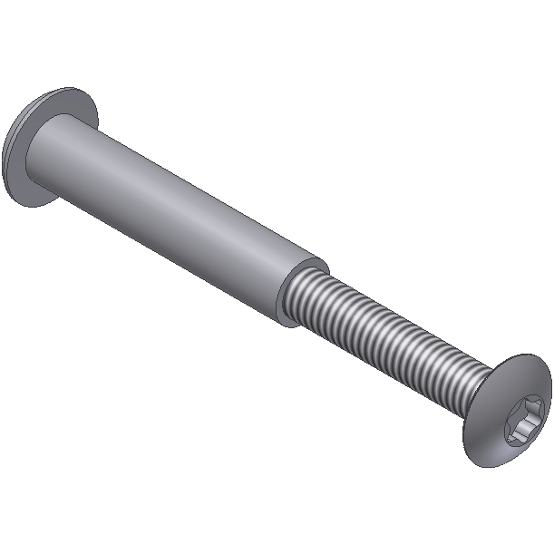 CONNECTING SCREW SET 44-58 MM, STAINLESS