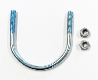 U-CLAMP M8X76 MM X H81 MM WITH NUT, GALVANIZED