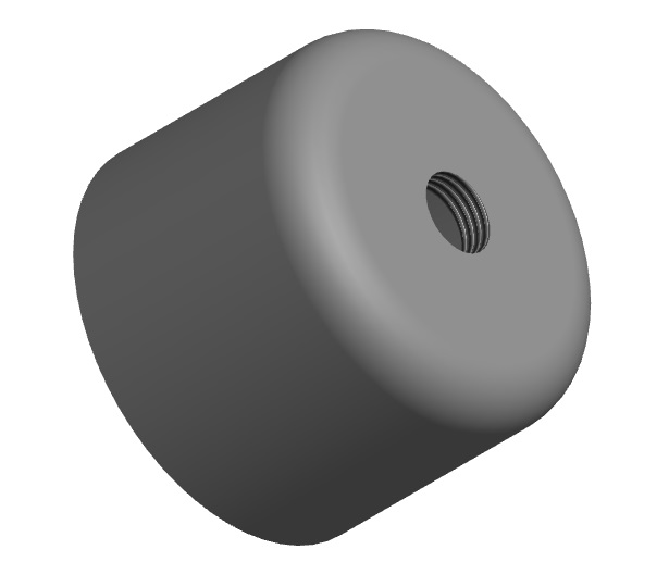 32 MM PVC SLUTMUFFE MED 3/8 WW GEVIND