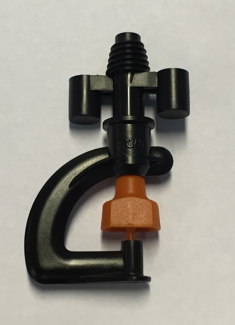 NOZZLE ORANGE SOAKING 360° WATER AT 2 BAR, 120 L PER HOUR SPREADS 8,5 M BY 1,8 M HEIGT